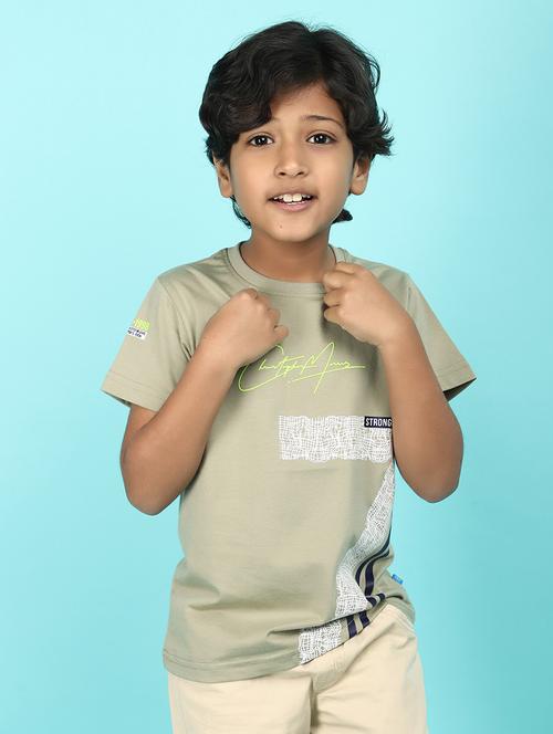 kids boy printed round neck t-shirt - 21177210 -  Standard Image - 0