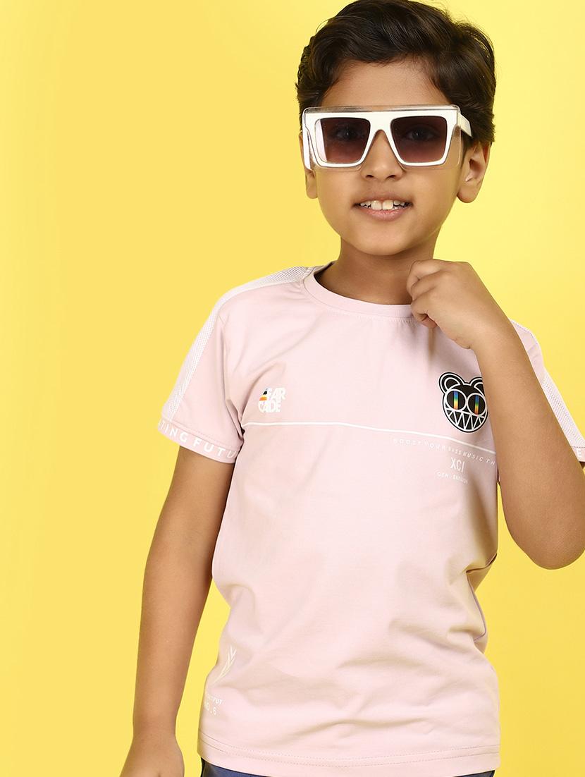 kids boy printed round neck t-shirt - 21177213 - Standard Image - 3