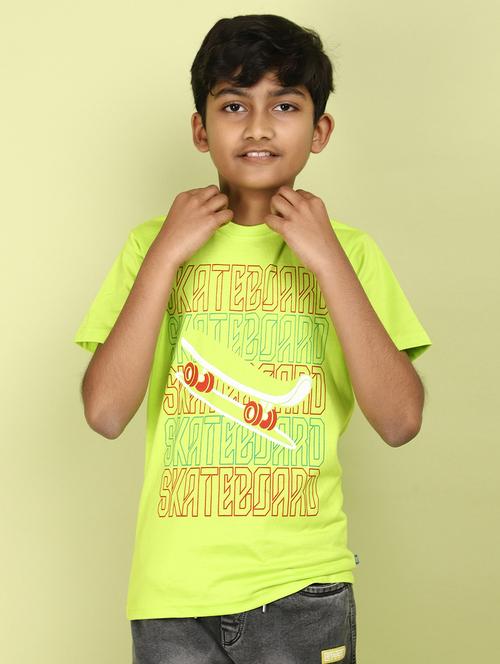 kids boy printed round neck t-shirt - 21177216 -  Standard Image - 0