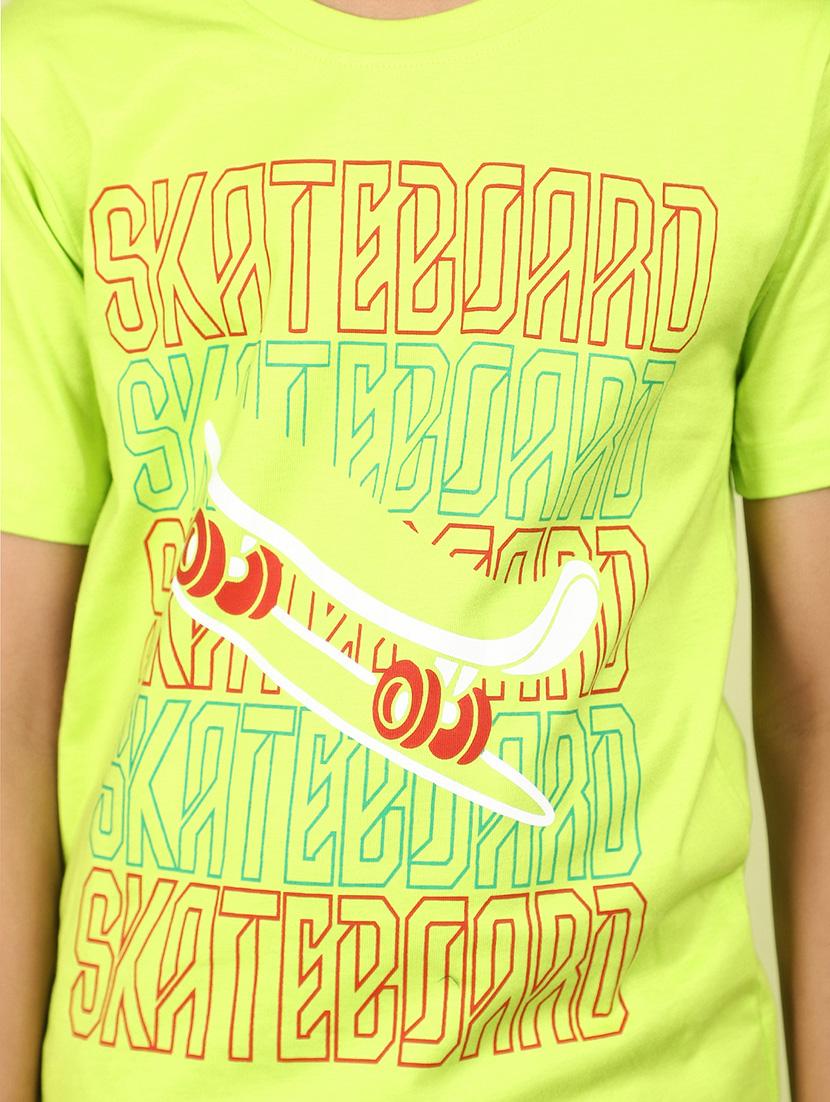 kids boy printed round neck t-shirt - 21177216 - Standard Image - 5