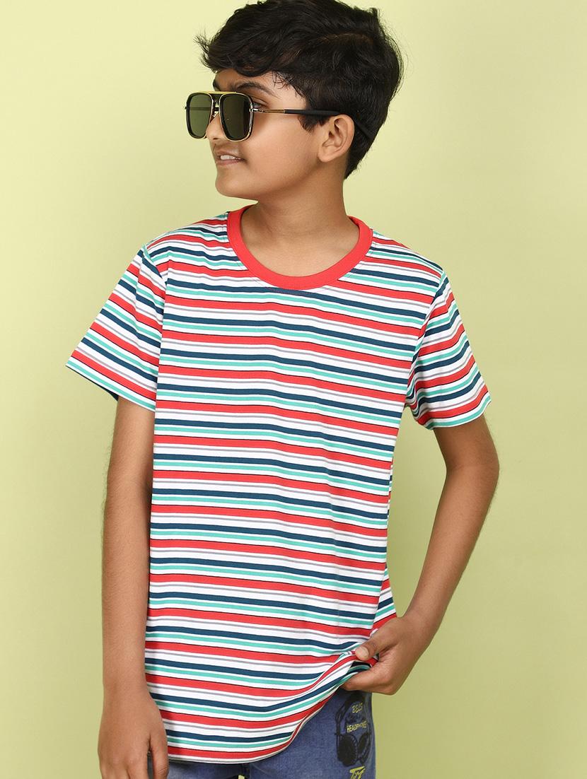 boys striped cotton t-shirt - 21177221 - Standard Image - 3