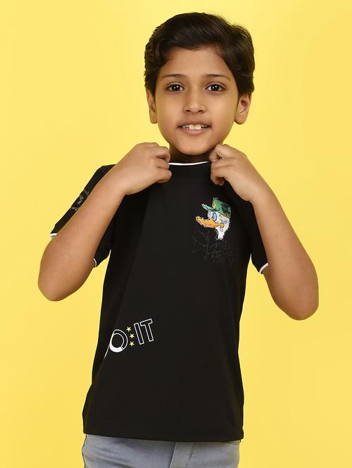 kids boy printed round neck t-shirt - 21177224 - Standard Image - 0
