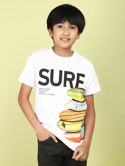 kids boy printed round neck t-shirt - 21177225 -  Standard Image - 0