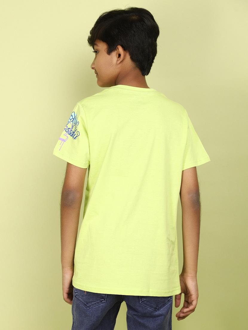 kids boy printed round neck t-shirt - 21177226 - Standard Image - 3