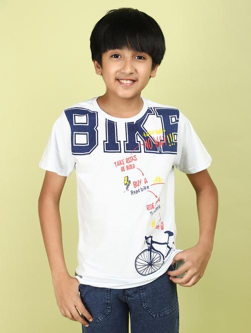 kids boy printed round neck t-shirt - 21177237 -  Standard Image - 0