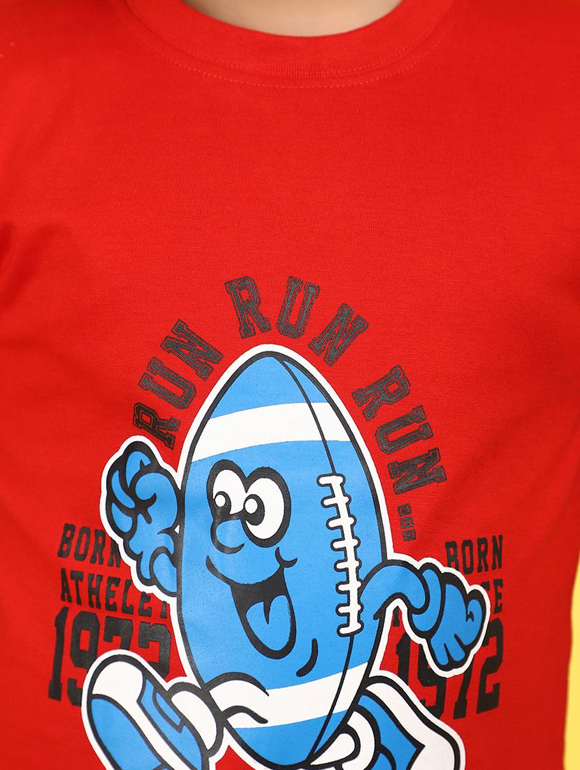kids boy printed round neck t-shirt - 21177240 - Standard Image - 5