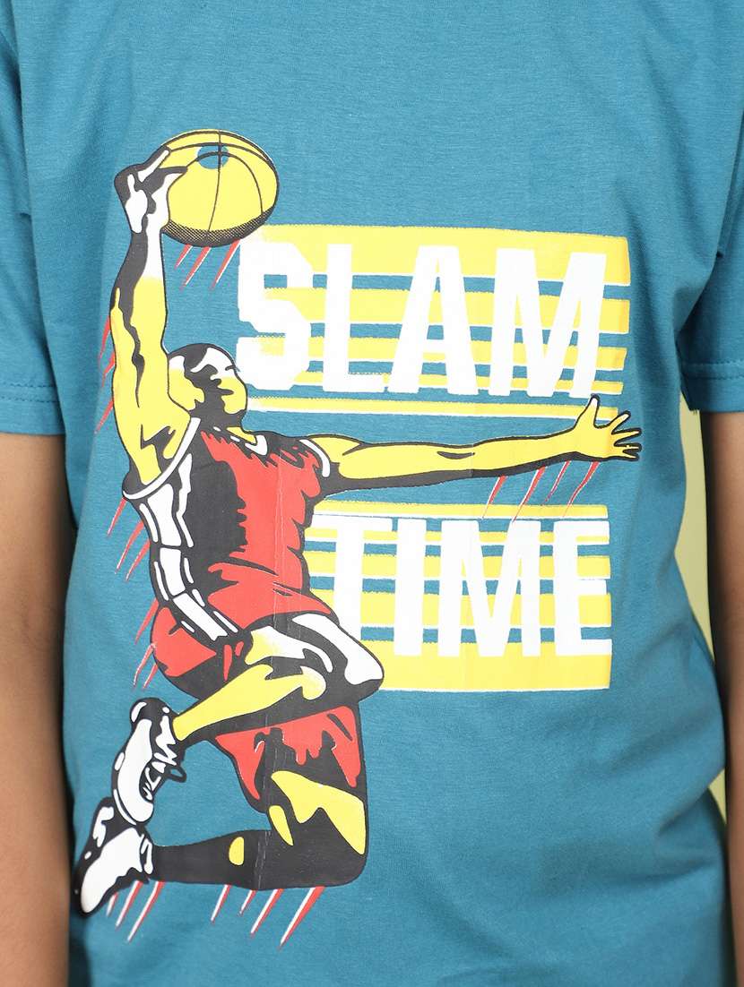 boys front print cotton t-shirt - 21177242 -  Standard Image - 5