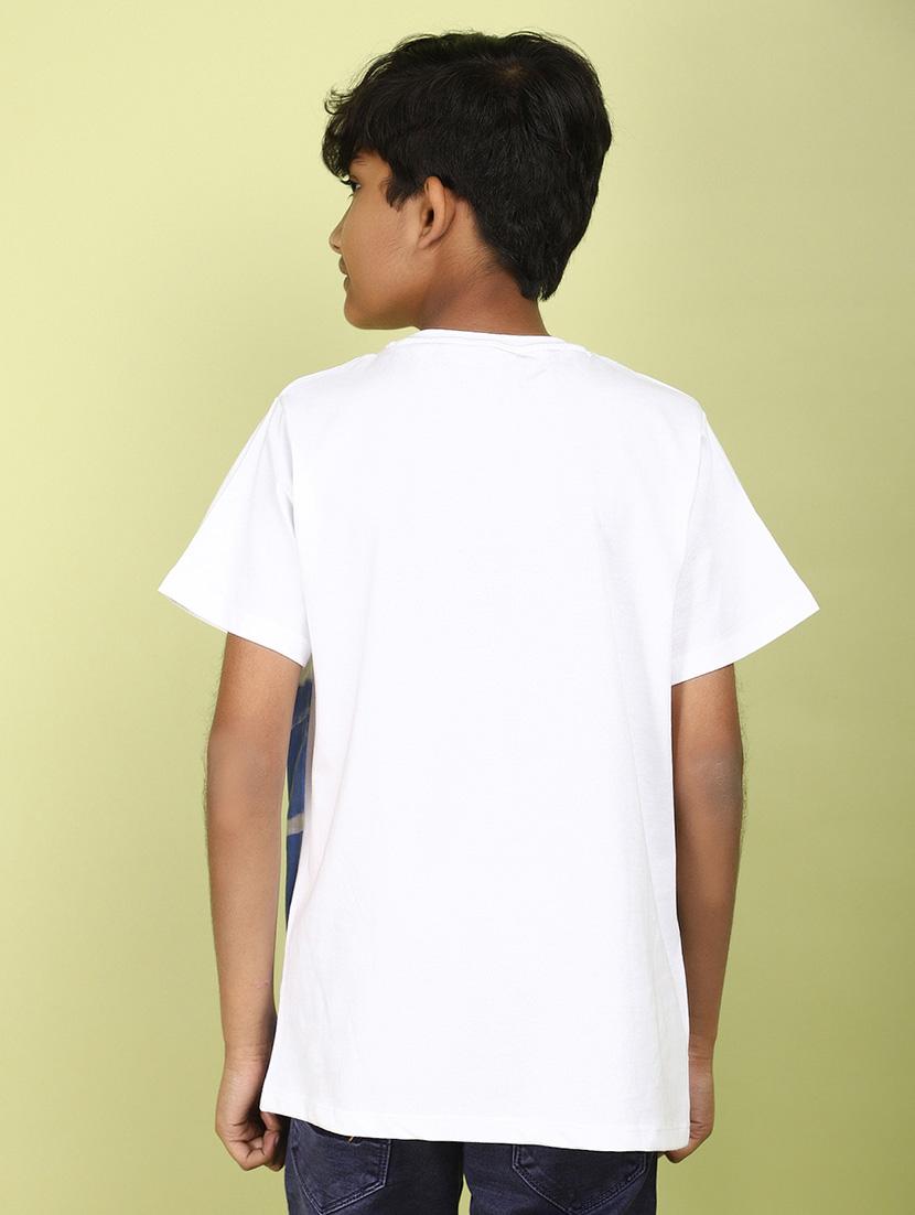 kids boy printed round neck t-shirt - 21177243 - Standard Image - 3