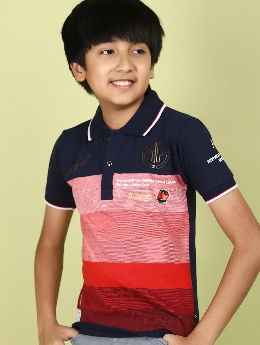 navy blue cotton polo t-shirt - 21177257 - Standard Image - 3