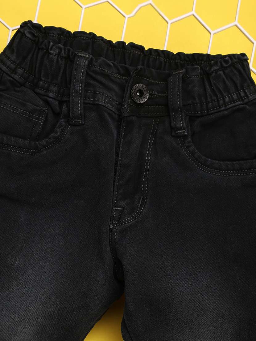 boy's solid mid rise jeans - 21177389 -  Standard Image - 3