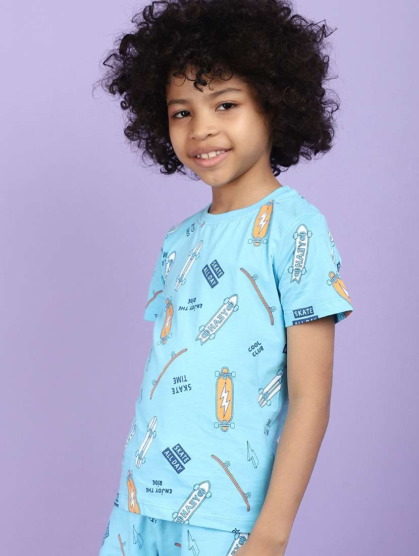 boys printed shorts twin set - 21177604 -  Standard Image - 3