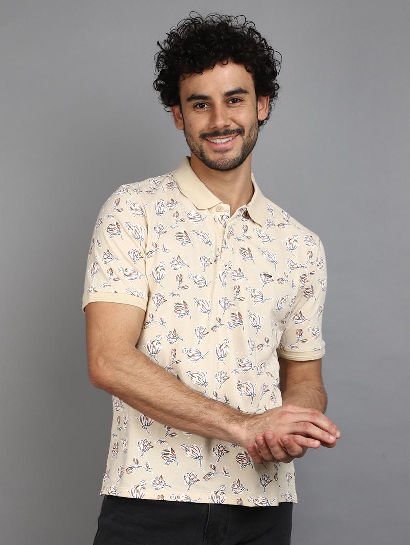 men printed polo t-shirt - 21177837 -  Zoom Image - 0