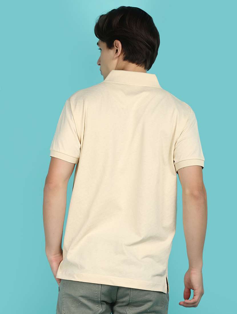 men self design short sleeve polo t-shirt - 21177868 -  Standard Image - 3