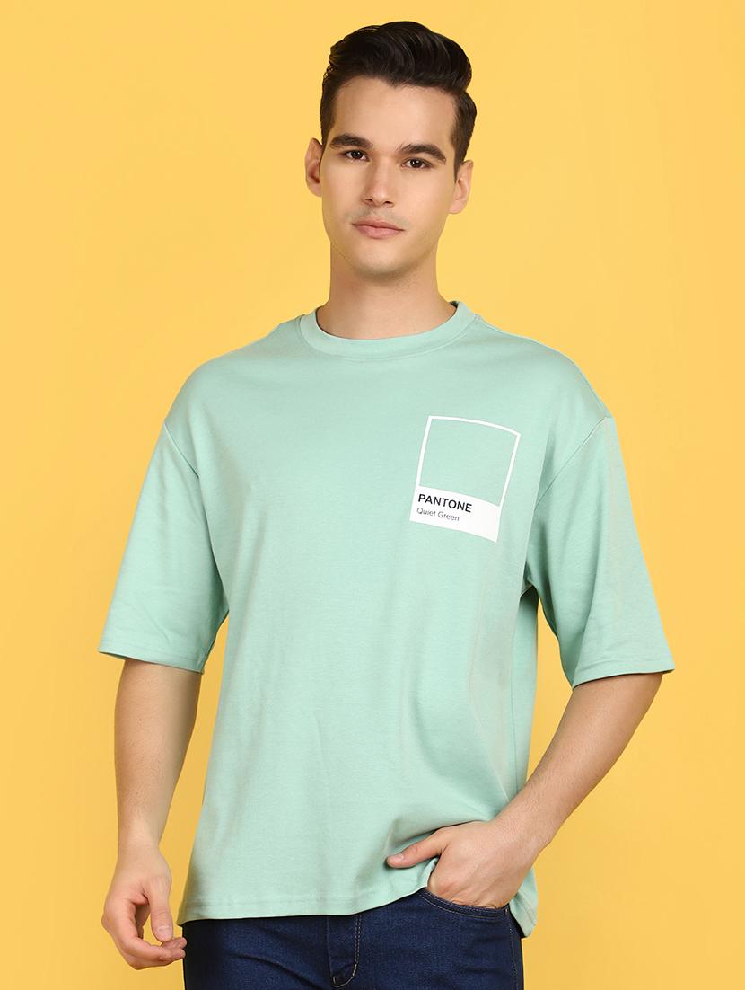 men placement print round neck t-shirt - 21177898 -  Zoom Image - 0