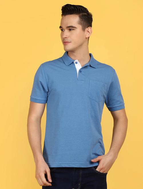 men solid polo t-shirt - 21177906 - Standard Image - 0