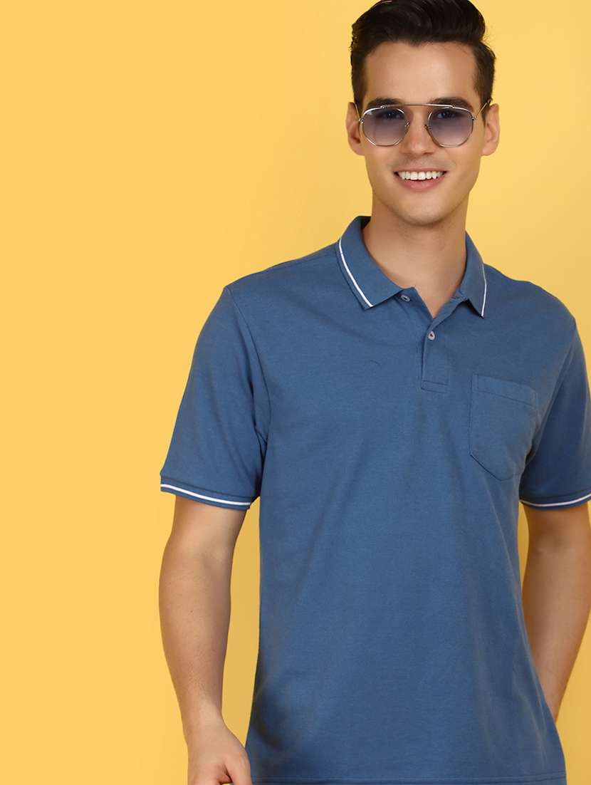 men solid polo t-shirt - 21177921 -  Standard Image - 3