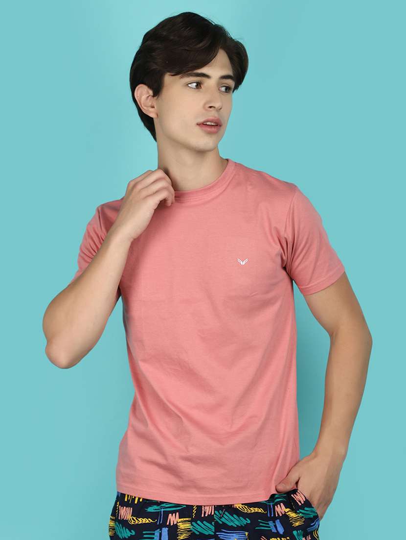 men round neck short sleeves t-shirt