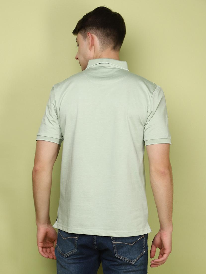 men polo neck chest print t-shirt - 21177990 - Standard Image - 3