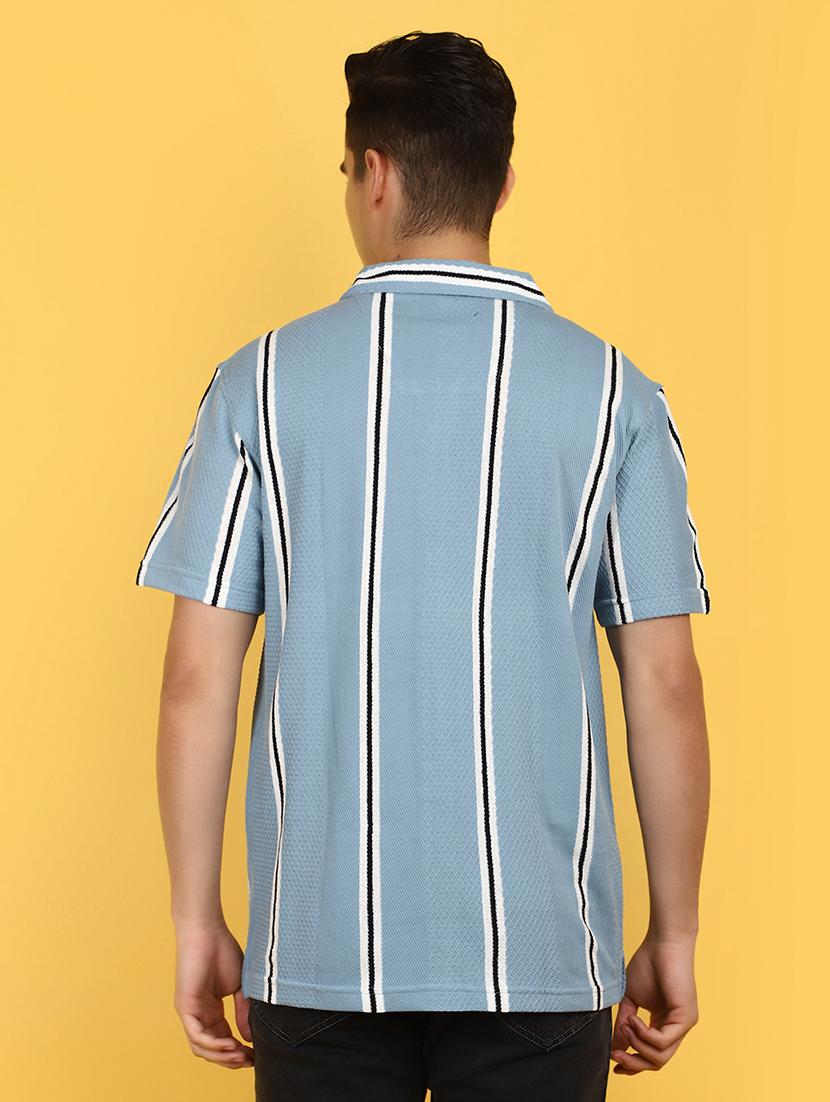 men striped casual shirt - 21178009 - Standard Image - 3