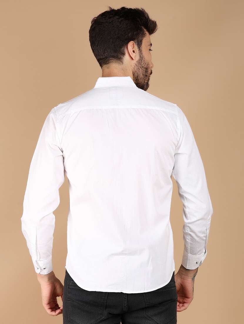 Men Solid Long Sleeve Casual Shirt - 21178181 -  Standard Image - 3