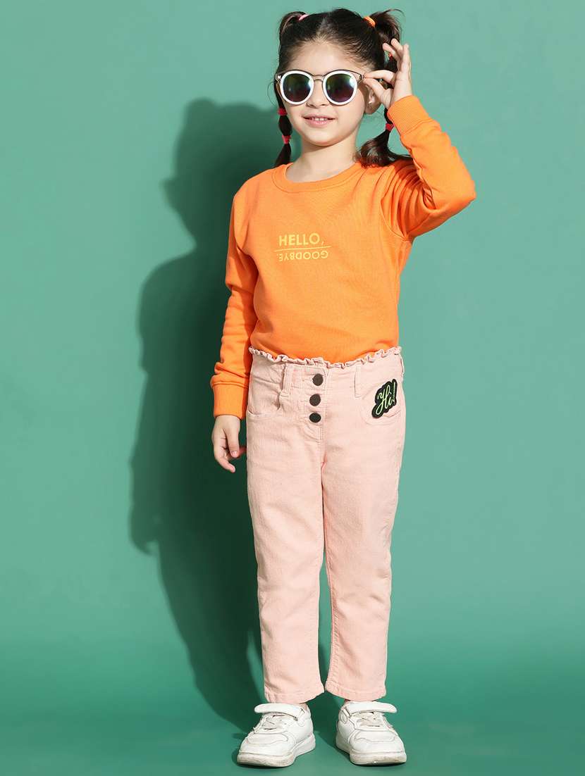 solid pink denim jeans - 21178279 -  Standard Image - 5