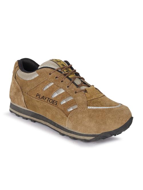 solid tan brown casual shoes - 21178283 - Standard Image - 0
