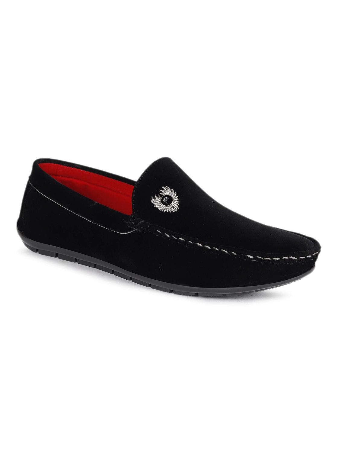 black suede slip on loafers - 21178292 - Zoom Image - 0