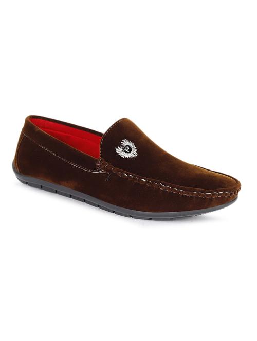 brown suede slip on loafers - 21178293 -  Standard Image - 0