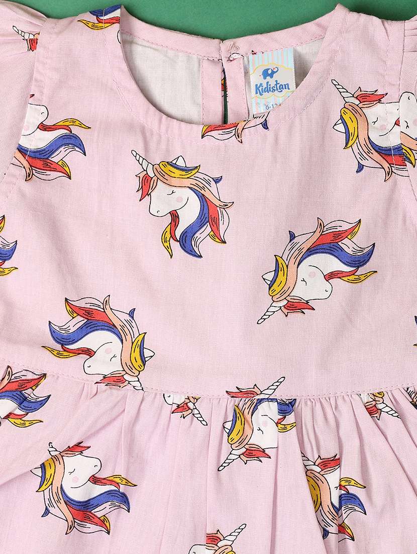 kids pink cotton frock - 21178662 -  Standard Image - 3