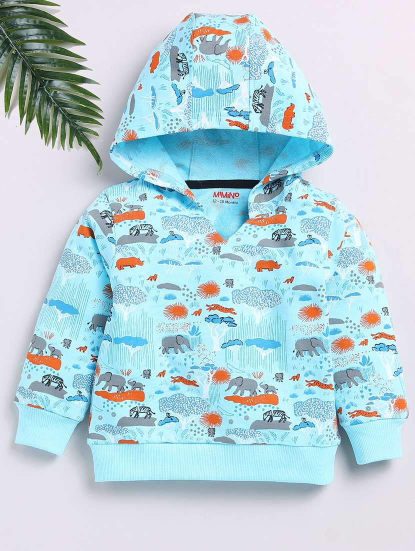 kids long sleeve hooded sweatshirt - 21180674 - Zoom Image - 0