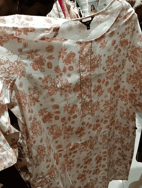 off white rayon kurta - 21180736 - Zoom Image - 0