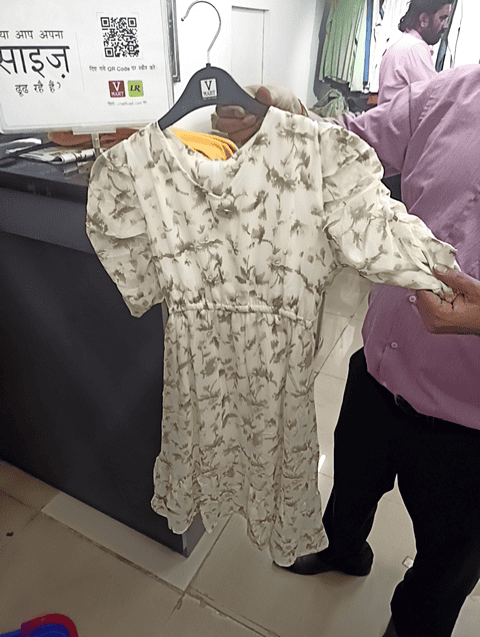 off white georgette frock - 21180748 - Zoom Image - 0