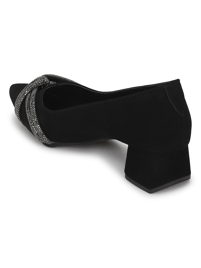 women black block heel pumps - 21180948 - Standard Image - 3