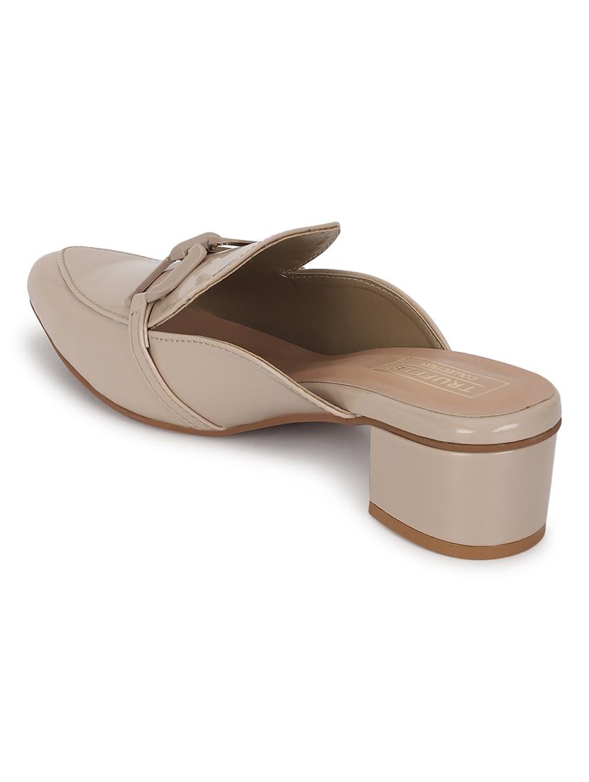 nude brown slip on sandal - 21180952 - Standard Image - 3