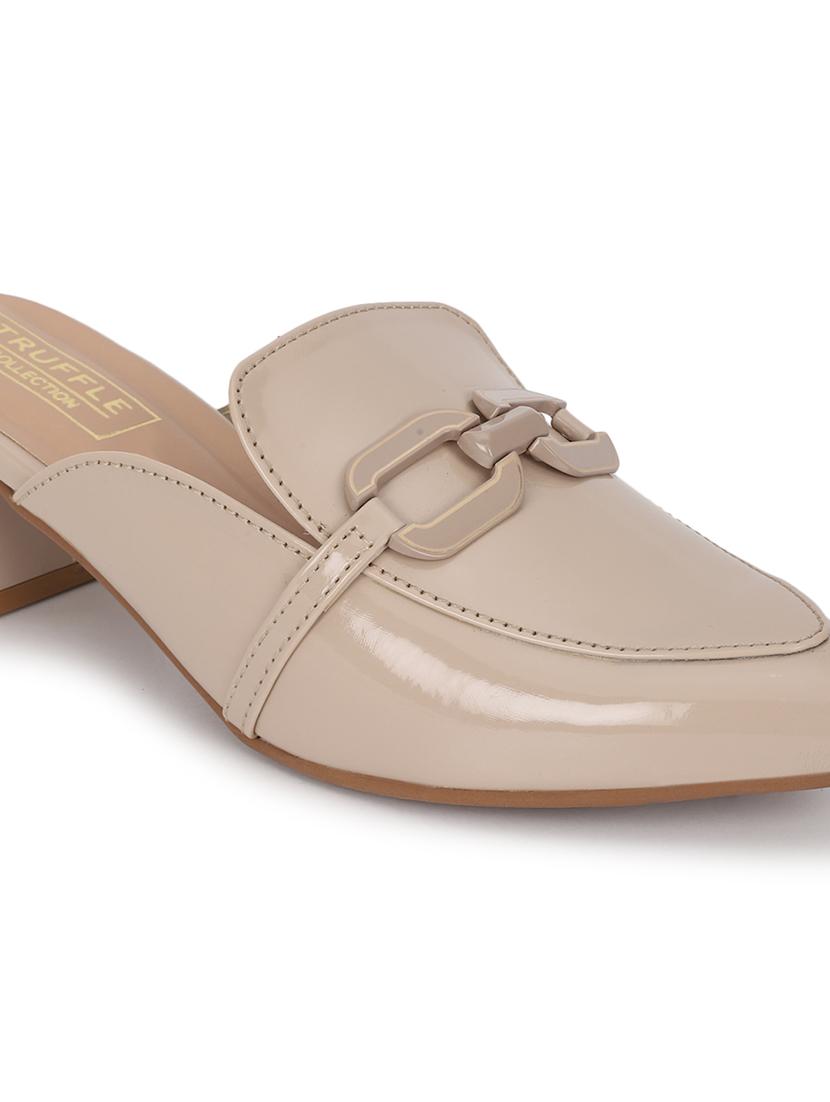 nude brown slip on sandal - 21180952 - Standard Image - 5
