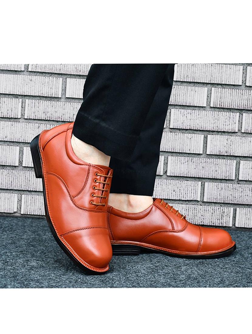 tan lace-up derby shoes - 21181367 - Zoom Image - 0