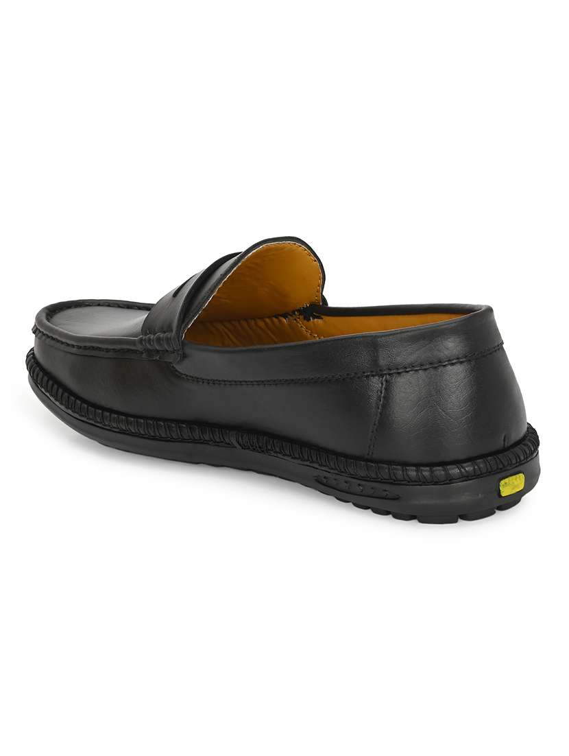 black slip on loafers - 21181375 -  Standard Image - 3