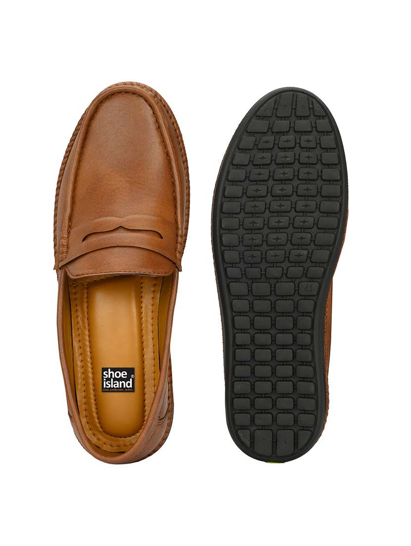 tan slip on loafers - 21181377 -  Standard Image - 5