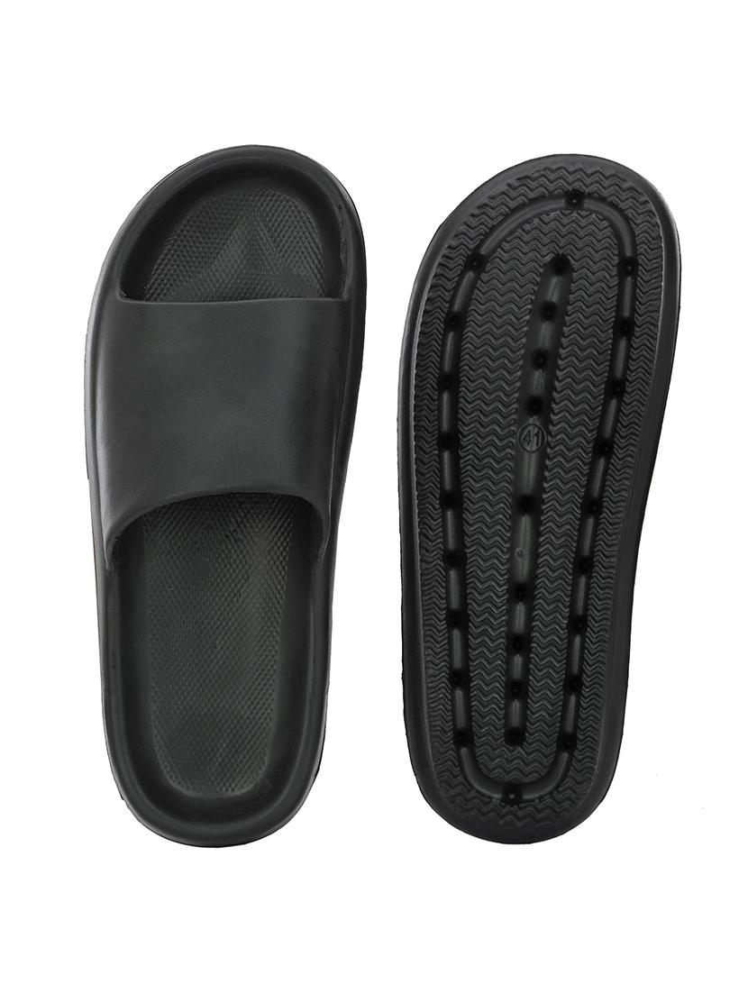 black eva slip on flip flops - 21181378 - Standard Image - 5