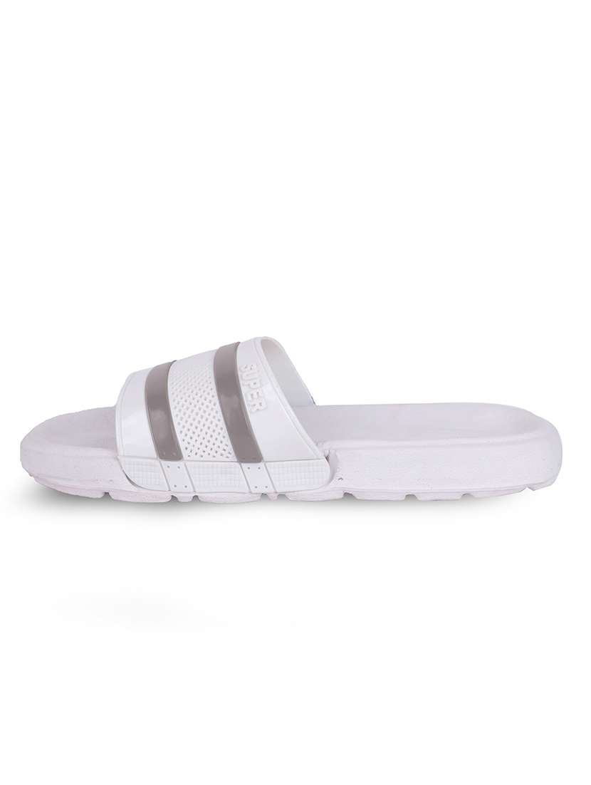 white slip on flip flop - 21181393 - Standard Image - 3
