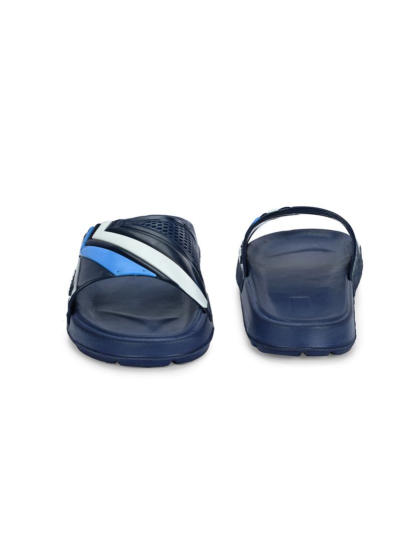 blue synthetic slip on flip flops - 21181409 - Standard Image - 3