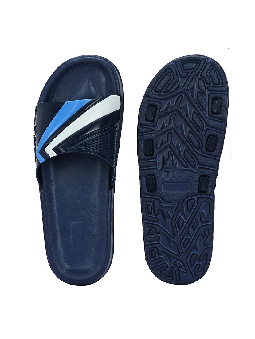 blue synthetic slip on flip flops - 21181409 - Standard Image - 5