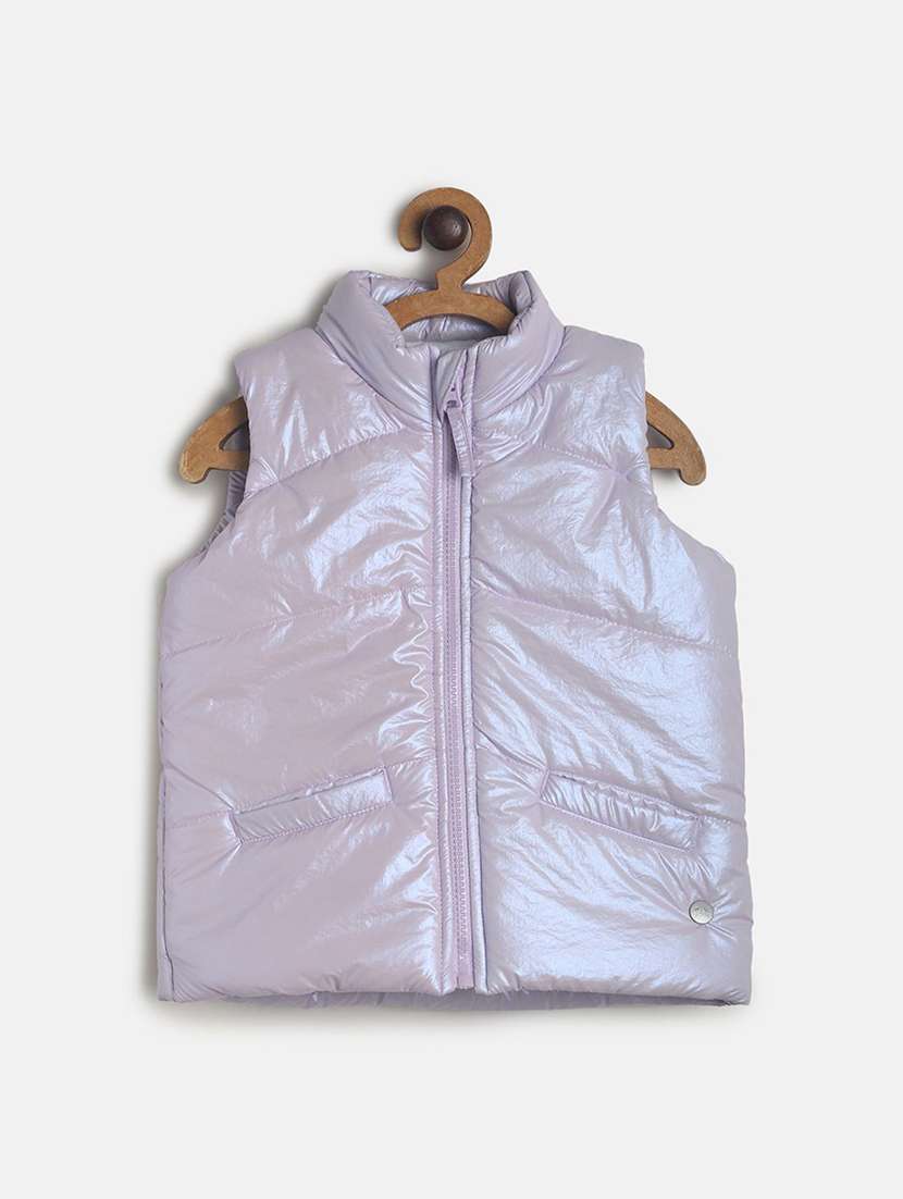 lavender polyester regular jacket
