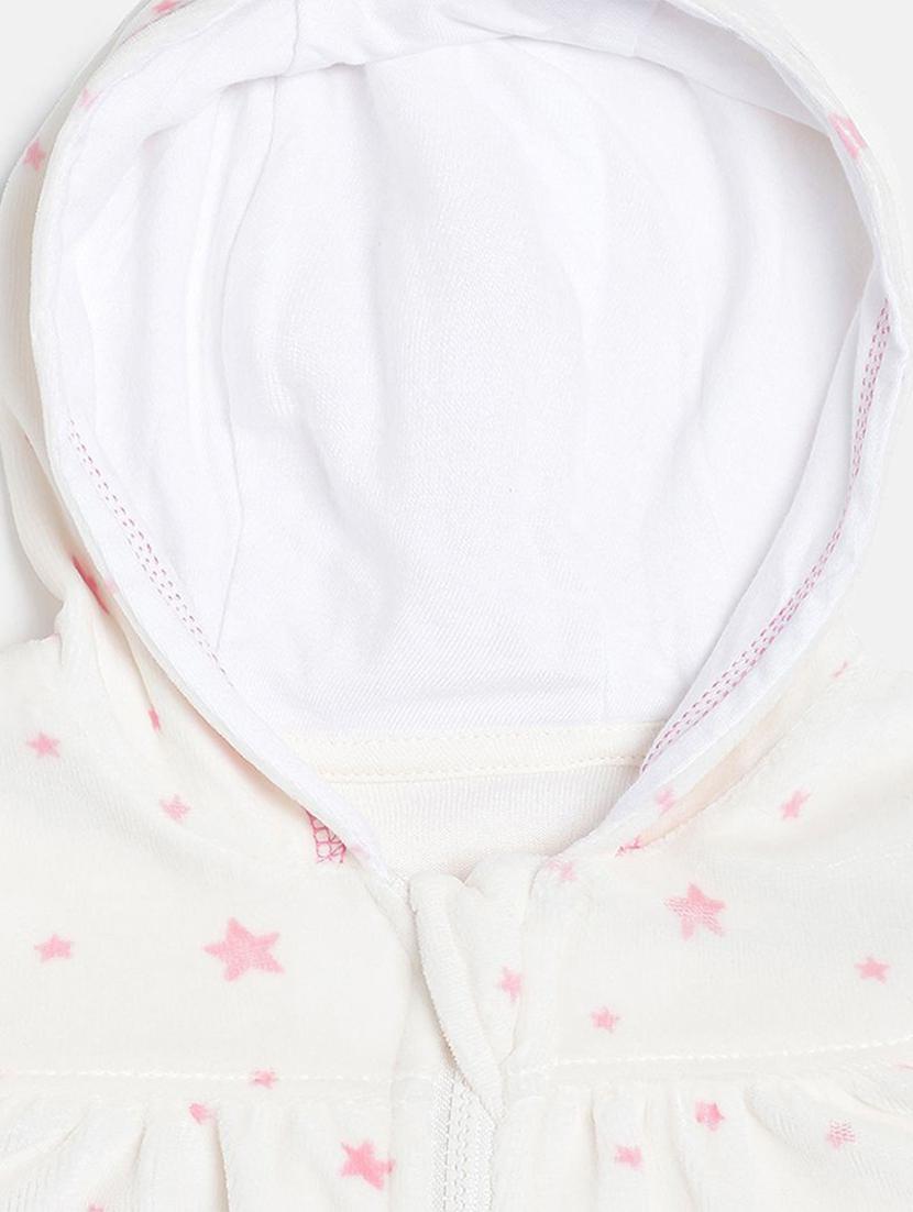 white cotton regular jacket - 21182732 - Standard Image - 3