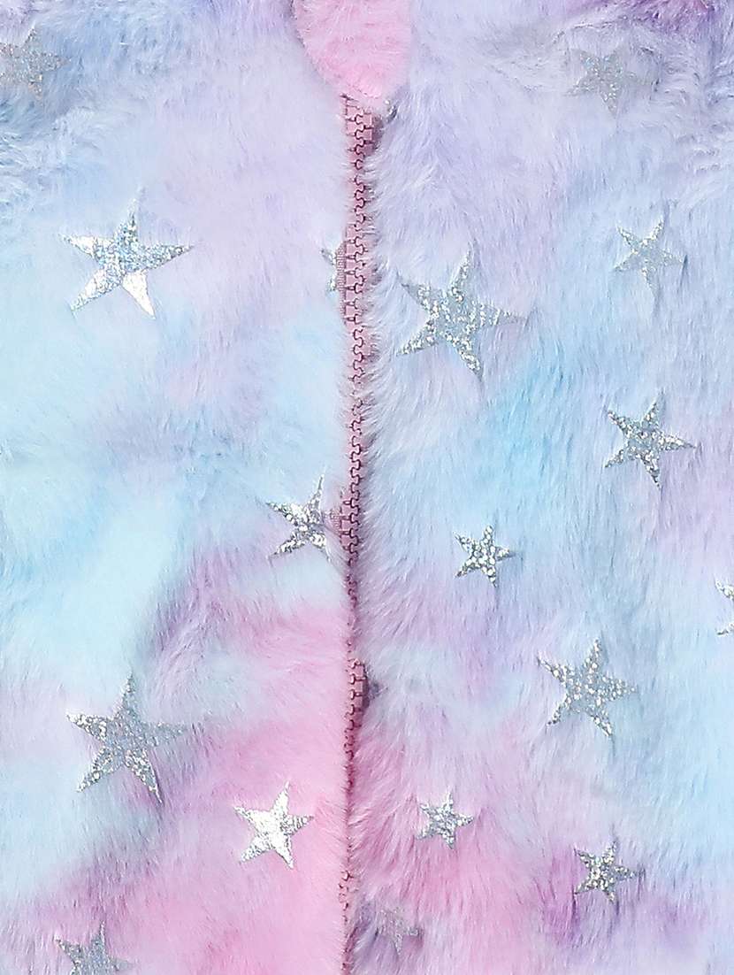 multi color hoodede neck long sleeves jacket - 21182815 - Standard Image - 3