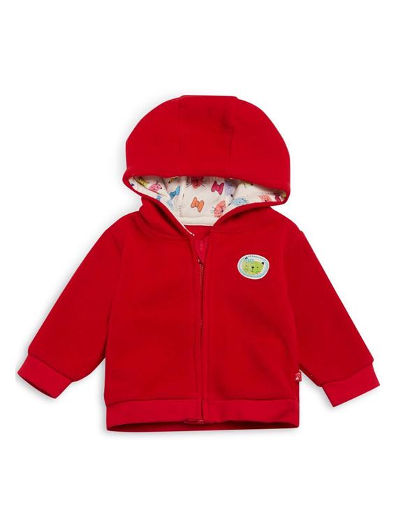 red solids long sleeves jacket - 21182893 - Zoom Image - 0