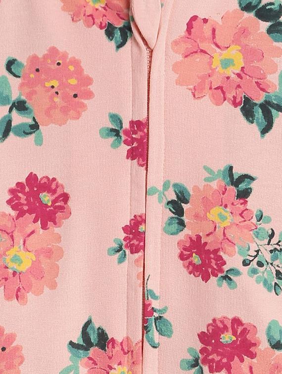 peach hooded neck long sleeves jackets - 21182929 - Standard Image - 3