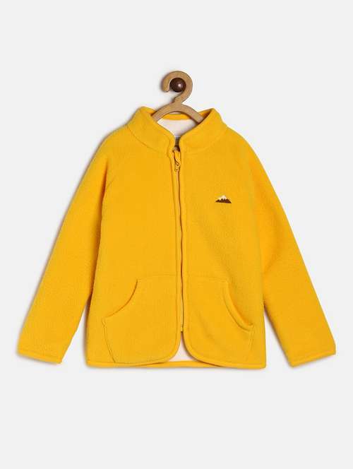 yellow solids long sleeves coat - 21182947 -  Standard Image - 0