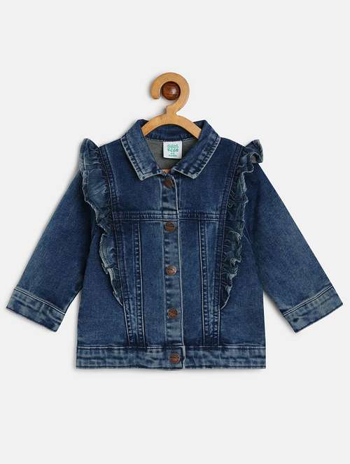 blue solids long sleeves jackets - 21182948 -  Standard Image - 0