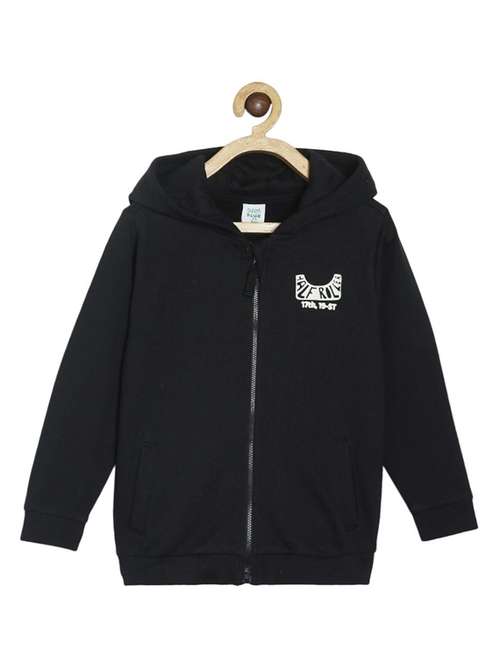 black cotton regular jackets & coat - 21183205 - Standard Image - 0